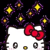 Стикер 30 😍 Видеоанимированный набор эмоджи по «Hello Kitty»