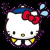 Стикер 20 😍 Видеоанимированный набор эмоджи по «Hello Kitty»