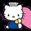 Стикер 36 😍 Видеоанимированный набор эмоджи по «Hello Kitty»