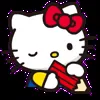 Стикер 31 😍 Видеоанимированный набор эмоджи по «Hello Kitty»