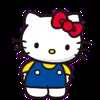 Стикер 21 😍 Видеоанимированный набор эмоджи по «Hello Kitty»