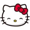 🤩 Эмодзи «⠀ ⠀ ⠀ ⠀ Hello kitty» для Telegram