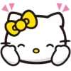 🤩 Эмодзи «⠀ ⠀ ⠀ ⠀ Hello kitty» для Telegram