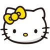 🤩 Эмодзи «⠀ ⠀ ⠀ ⠀ Hello kitty» для Telegram