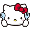 🤩 Эмодзи «⠀ ⠀ ⠀ ⠀ Hello kitty» для Telegram