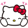 🤩 Эмодзи «⠀ ⠀ ⠀ ⠀ Hello kitty» для Telegram