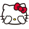 🤩 Эмодзи «⠀ ⠀ ⠀ ⠀ Hello kitty» для Telegram