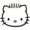 🤩 Эмодзи «⠀ ⠀ ⠀ ⠀ Hello kitty» для Telegram