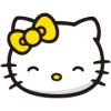 🤩 Эмодзи «⠀ ⠀ ⠀ ⠀ Hello kitty» для Telegram