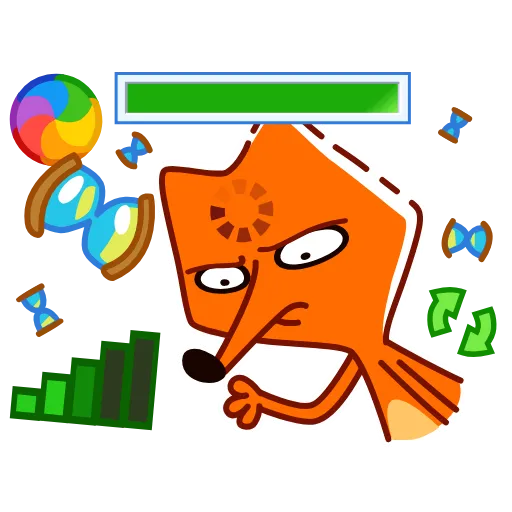 Стикер 22 High Fox