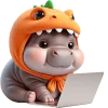 💻 Эмодзи «Бегемотики Дино» для Telegram