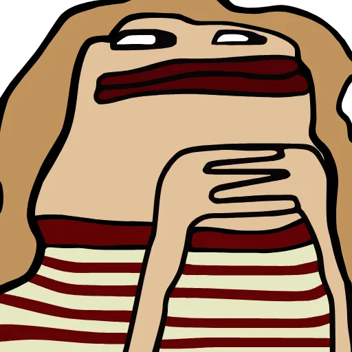 Стикер 25 Hmm Emoji