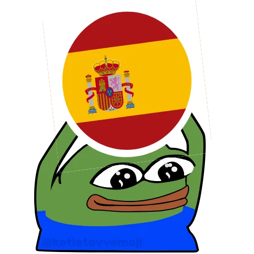 Стикер 14 Pepe На Евро