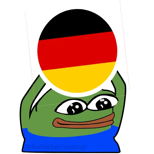 Стикер 10 Pepe На Евро