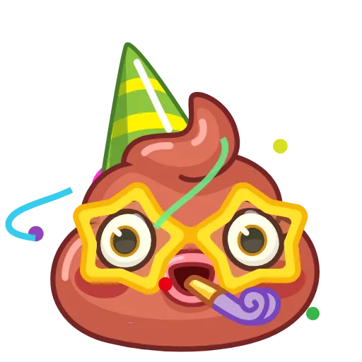 🥳 Эмодзи «Holy Poop» для Telegram