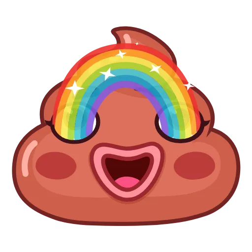 🌈 Эмодзи «Holy Poop» для Telegram
