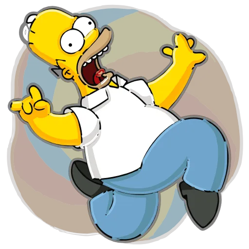 Стикер 6 Homer Simpson