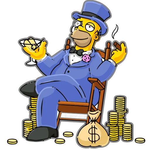 Стикер 37 Homer Simpson