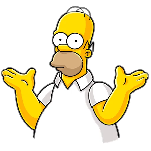 Стикер 33 Homer Simpson