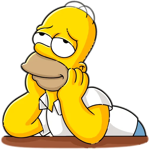 Стикер 23 Homer Simpson