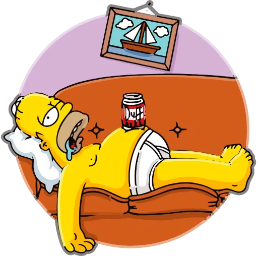 Стикер 16 Homer Simpson
