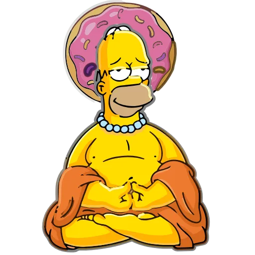 Стикер 9 Homer Simpson