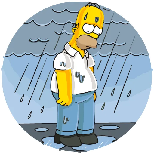 Стикер 39 Homer Simpson