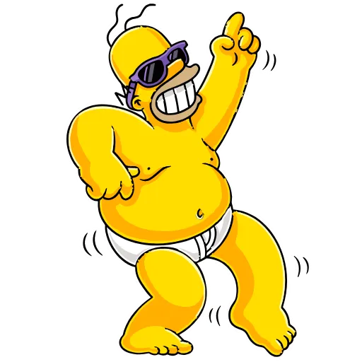 Стикер 30 Homer Simpson