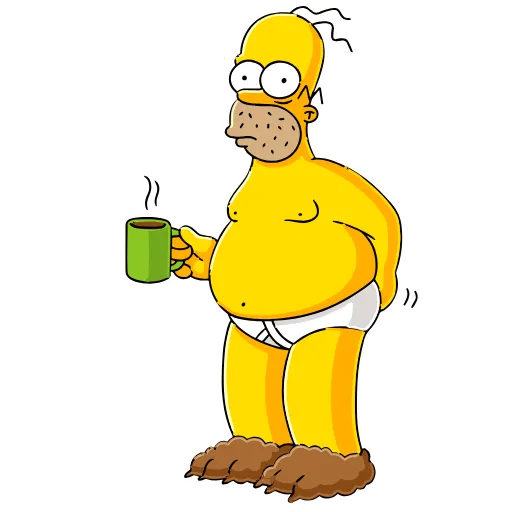 Стикер 8 Homer Simpson