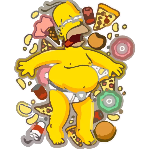 Стикер 28 Homer Simpson