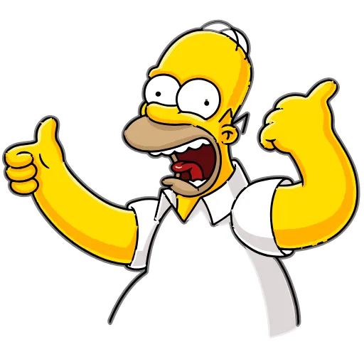 Стикер 3 Homer Simpson