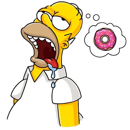 Стикер 7 Homer Simpson