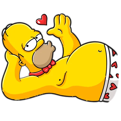Стикер 2 Homer Simpson