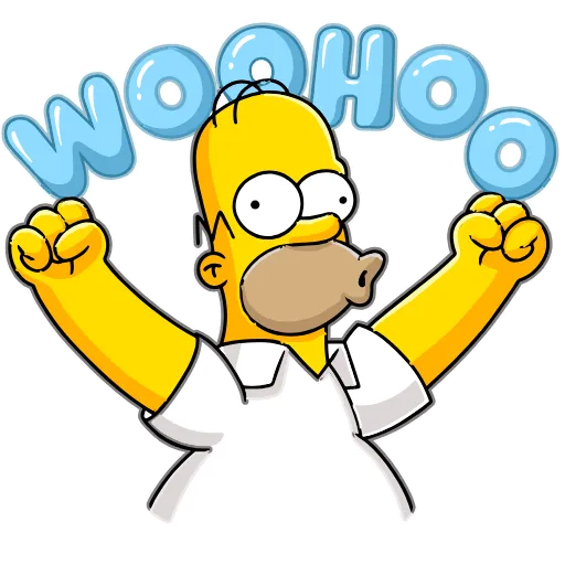 Стикер 15 Homer Simpson