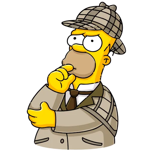 Стикер 12 Homer Simpson