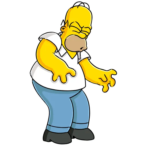 Стикер 5 Homer Simpson