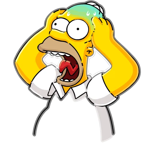 Стикер 4 Homer Simpson