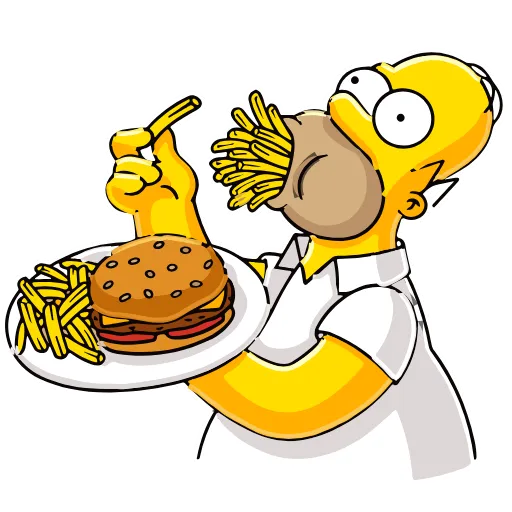 Стикер 21 Homer Simpson