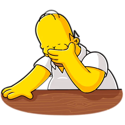 Стикер 26 Homer Simpson