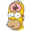 Стикер 2 Homer Simpson