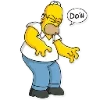 Стикер 34 Homer Simpson