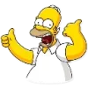 Стикер 32 Homer Simpson