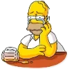 Стикер 40 Homer Simpson