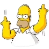 Стикер 39 Homer Simpson