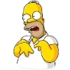 Стикер 3 Homer Simpson