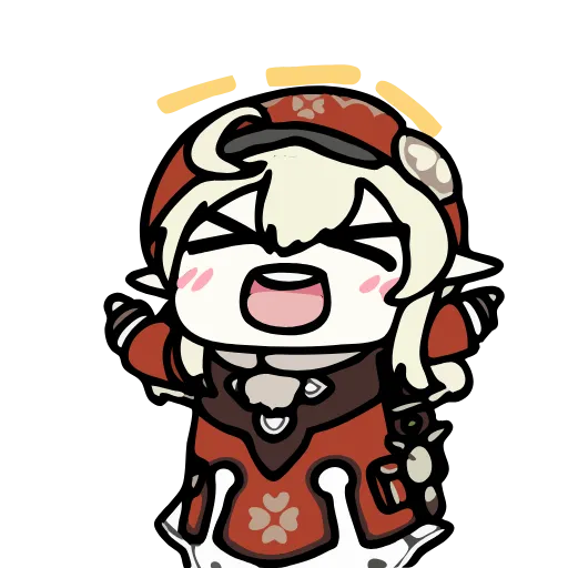 Стикер 19 Genshin Impact chibi