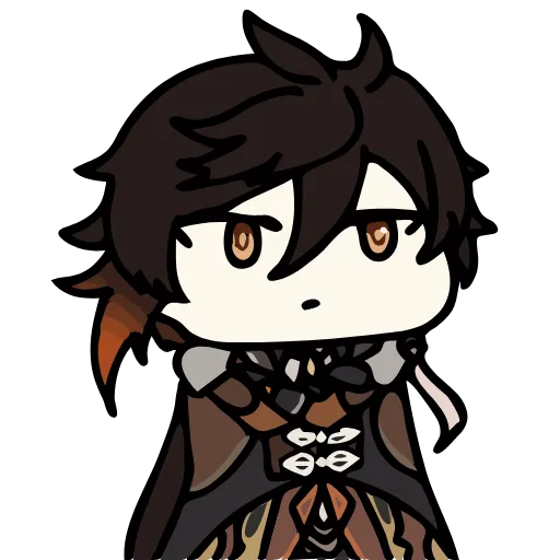 Стикер 29 Genshin Impact chibi