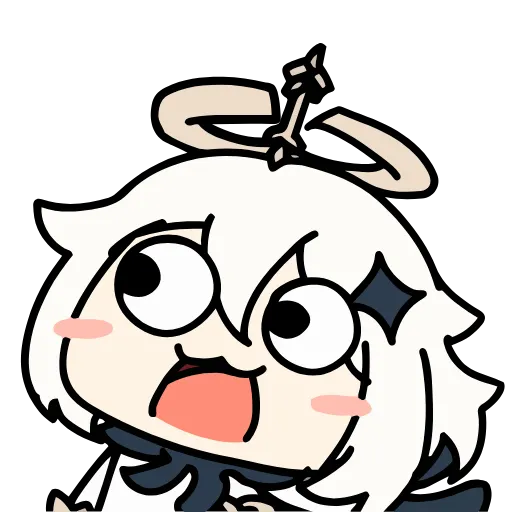 Стикер 17 Genshin Impact chibi