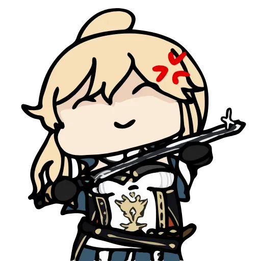 Стикер 10 Genshin Impact chibi