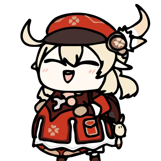Стикер 31 Genshin Impact chibi